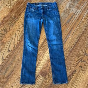 J. Crew Matchstick Women's Deep Blue Straight/Skinny Jeans (Size 25R)